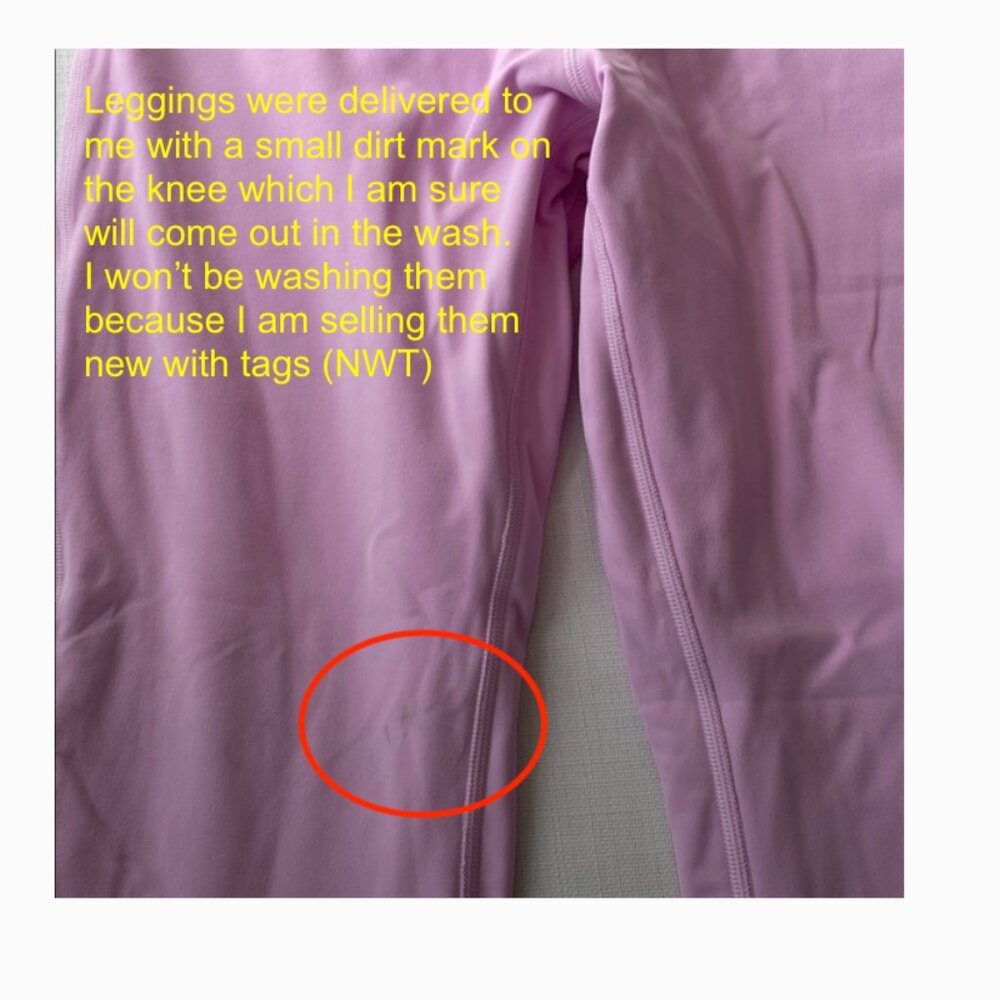 NWT lululemon x Barry’s Align HR pant 25” size 10 | vitapink | pink double lined - Picture 11 of 11